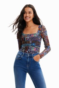 Desigual/デシグアル Desigual アーティロゴ チュール ボディスーツ/507139361
