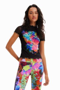 Desigual/デシグアル Desigual 花柄 スリム チュールTシャツ/507139369