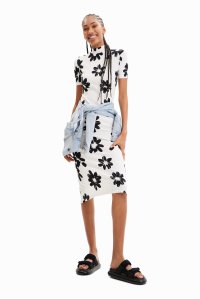 Desigual/デシグアル Desigual アーティ花柄 スリム ミディワンピース/507139377