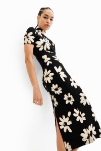 Desigual/デシグアル Desigual アーティ花柄 スリム ミディワンピース/507139377
