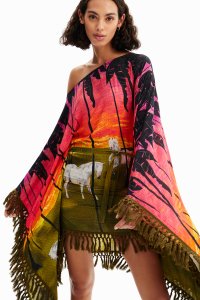 Desigual/デシグアル Desigual Stella Jean ミニ ポンチョワンピース/507139386