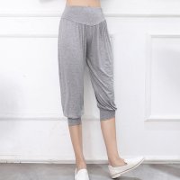 ica/アイカ ica とろみのある薄手の柔らかストレッチ素材 7分丈カットソーヨガパンツ/507143921