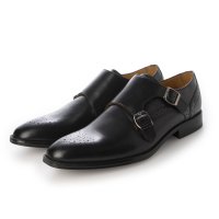 ALFRED COX/ライニングまで本革で蒸れない セミロングノーズ ビジネスシューズ メンズ ダブルモンク プレーンメダリオン ビジカジ ドレスシューズ アルフレッドコックス AL/507144131