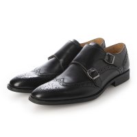 ALFRED COX/ライニングまで本革で蒸れない セミロングノーズ ビジネスシューズ メンズ ダブルモンク ウィングチップ ビジカジ ドレスシューズ アルフレッドコックス ALFR/507144137