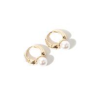 Noelmarket/ノエルマーケット Noelmarket ピアス 金属アレルギー対応 フープピアス つけっぱなし パール 18k シンプル パーティー 女性 大人 彼女 誕生日 /507144170