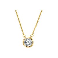 Noelmarket/ノエルマーケット Noelmarket 一粒ネックレス ダイヤ ネックレス 金属アレルギー対応 レディース 18kコーティング シルバー シンプル 人気 プレゼ/507144175
