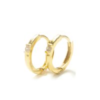 Noelmarket/ノエルマーケット Noelmarket ピアス 金属アレルギー対応 フープピアス つけっぱなし 揺れる ダイヤ 18k シンプル 仕事 人気 上品 誕生日 プレ/507144204