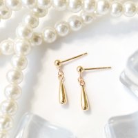 Noelmarket/ノエルマーケット Noelmarket ピアス 金属アレルギー対応 ドロップ 雫 つけっぱなし 18k シンプル 仕事 人気 上品 パーティー 誕生日 プレゼン/507144205
