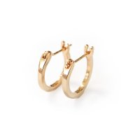 Noelmarket/ノエルマーケット Noelmarket ピアス 金属アレルギー対応 フープピアス ダイヤ 小さめ つけっぱなし 18k シンプル 仕事 結婚式 ピンクゴールド /507144217