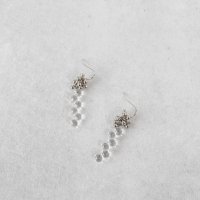 Noelmarket/ノエルマーケット Noelmarket ピアス 金属アレルギー対応 シンプル 揺れる ガラス シルバー925 18k シルバー ゴールド 誕生日 プレゼント/507144219