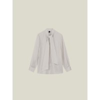 LA POMME mint/ラポミ ミント LA POMME mint Ribbon Classical Blouse シンプルリボンシフォンブラウス/507144220