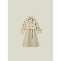 LA POMME mint/ラポミ ミント LA POMME mint 3－way Long Trench Coat ワンピース付きショートトレンチコートセットアップ/507144222