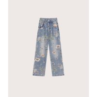 LA POMME petit/ラポミ プチ LA POMME petit Vintage Flower Print Denim ヴィンテージフラワーデニム/507144247