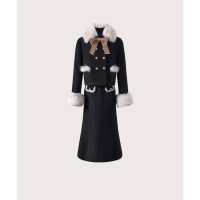 LA POMME petit/ラポミ プチ LA POMME petit Fluffy Motif Mermaid Skirt Set－Up ふわふわモチーフマーメイドスカートセットアップ/507144278