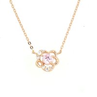 Canal ４℃/カナルヨンドシー Canal4℃ ネックレス 花 ピンクゴールド/507144881