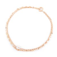 Canal ４℃/カナルヨンドシー Canal4℃ ブレスレット 二連 フラワー ピンクゴールド/507144888