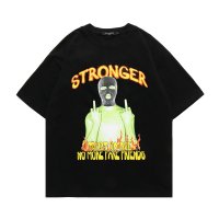 At Marvelous/アットマーベラス At Marvelous 中指 Tシャツ メンズ ストリートファッション 半袖 トップス ストリート系 メンズTシャツ カットソー ビッグT /507145694