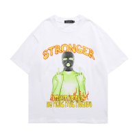 At Marvelous/アットマーベラス At Marvelous 中指 Tシャツ メンズ ストリートファッション 半袖 トップス ストリート系 メンズTシャツ カットソー ビッグT /507145694