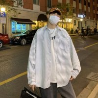 At Marvelous/アットマーベラス At Marvelous シャツ オーバーサイズ ビッグシルエット ストライプ 柄 ユニセックス 上品 デート おしゃれ カジュアル キレカジ/507145742