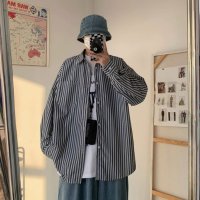 At Marvelous/アットマーベラス At Marvelous シャツ オーバーサイズ ビッグシルエット ストライプ 柄 ユニセックス 上品 デート おしゃれ カジュアル キレカジ/507145742