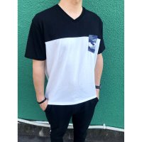 At Marvelous/アットマーベラス At Marvelous 胸ポケットTシャツ メンズ 迷彩 カモフラ 配色 ポケット Tシャツ 半そで 半袖 トップス 胸ポケ ミリタリー ス/507145781