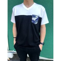 At Marvelous/アットマーベラス At Marvelous 胸ポケットTシャツ メンズ 迷彩 カモフラ 配色 ポケット Tシャツ 半そで 半袖 トップス 胸ポケ ミリタリー ス/507145781