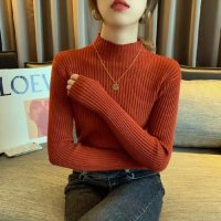 Belle Cie/ベルシー Belle Cie ハイネック テレコ Tシャツ レディース ちびハイネック トップス のびる インナー ストレッチ きれいめ コンサバ 韓国ファッシ/507145854