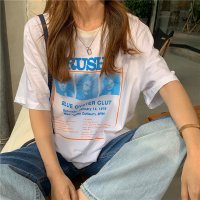 Belle Cie/ベルシー Belle Cie プリント Tシャツ カットソー レディース 転写風プリント ロゴ 半袖Tシャツ トップス シンプル 半そで 半袖 かわいい おしゃ/507145881