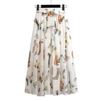 Belle Cie/ベルシー Belle Cie スカート ロング 花柄 フレアスカート シフォン ふわふわ シフォンスカート ロングスカート ふんわり かわいい お洒落 フラワー/507145903