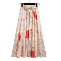 Belle Cie/ベルシー Belle Cie スカート ロング 花柄 フレアスカート シフォン ふわふわ シフォンスカート ロングスカート ふんわり かわいい お洒落 フラワー/507145903