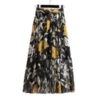 Belle Cie/ベルシー Belle Cie スカート ロング 花柄 フレアスカート シフォン ふわふわ シフォンスカート ロングスカート ふんわり かわいい お洒落 フラワー/507145903