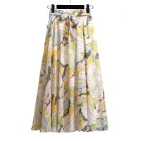 Belle Cie/ベルシー Belle Cie スカート ロング 花柄 フレアスカート シフォン ふわふわ シフォンスカート ロングスカート ふんわり かわいい お洒落 フラワー/507145903