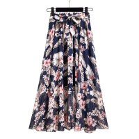 Belle Cie/ベルシー Belle Cie スカート ロング 花柄 フレアスカート シフォン ふわふわ シフォンスカート ロングスカート ふんわり かわいい お洒落 フラワー/507145903