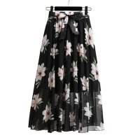 Belle Cie/ベルシー Belle Cie スカート ロング 花柄 フレアスカート シフォン ふわふわ シフォンスカート ロングスカート ふんわり かわいい お洒落 フラワー/507145903