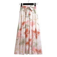 Belle Cie/ベルシー Belle Cie スカート ロング 花柄 フレアスカート シフォン ふわふわ シフォンスカート ロングスカート ふんわり かわいい お洒落 フラワー/507145903