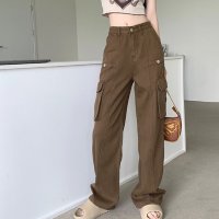 Belle Cie/ベルシー Belle Cie カーゴパンツ レディース ミリタリー ワイドパンツ ピンク くすみカラー ボトムス ダスティピンク ナチュラル カジュアル パンツ/507145970