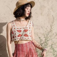Belle Cie/ベルシー Belle Cie クロシェ キャミ 多色 レイヤード ガーリー モチーフ ビスチェ フェミニン スクエアネック トレンド 人気 おしゃれ かわいい /507146032