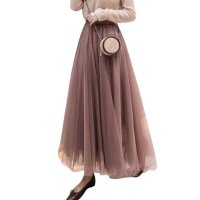Belle Cie/ベルシー Belle Cie チュールスカート 可愛い ふんわり ガーリー フェミニン ウエストゴム 着回し抜群 選べる色展開 オールシーズン Aライン ロング/507146051