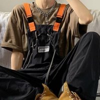 Belle Cie/ベルシー Belle Cie サロペット オーバーオール レディース ストリート モード かっこいい 韓国ファッション ヒップホップ ダンス マニッシュ ジェン/507146063