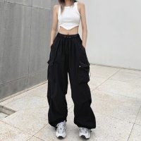 Belle Cie/ベルシー Belle Cie カーゴパンツ レディース ジョガーパンツ 長ズボン ボトム かっこいい マニッシュ ダンス ヒップホップ ストリート オールシーズ/507146067