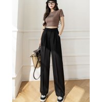 Belle Cie/ベルシー Belle Cie レディース ロングパンツ スラックス センタープレス テーパード タック カジュアル 仕事 オフィス きれいめ 上品 かっこいい /507146079