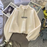 Belle Cie/ベルシー Belle Cie ハーフジップ プルオーバー トップス フリース レディース 韓国ファッション ボア カジュアル ストリート あたたかい 防寒 もこ/507146143