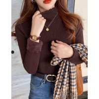 Belle Cie/ベルシー Belle Cie ニット 長袖 ハイネック 裏起毛 裏シャギー トップス リブ レディース 秋冬 きれいめ 大人 シンプル あたたかい 防寒 インナ/507146148