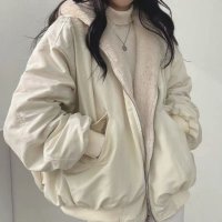 Belle Cie/ベルシー Belle Cie ジャケット ブルゾン 羽織り アウター ボア レディース 韓国ファッション 2WAY 裏ボア リバーシブル あたたかい シンプル /507146177