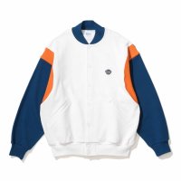 KEBOZ/ケボズ KEBOZ BB SMALL WAPPEN SWEAT VARSITY JACKET WHITE/507147372
