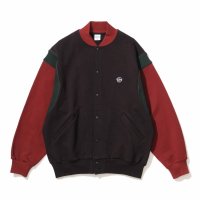 KEBOZ/ケボズ KEBOZ BB SMALL WAPPEN SWEAT VARSITY JACKET BLACK/507147375