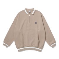 KEBOZ/ケボズ KEBOZ BB SMALL WAPPEN SWEAT POLO MOCHA/507147427