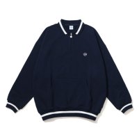 KEBOZ/ケボズ KEBOZ BB SMALL WAPPEN SWEAT POLO NAVY/507147429