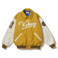 KEBOZ/ケボズ KEBOZ MELTON & LEATHER VARSITY JACKET/507147473