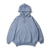 KEBOZ/ケボズ KEBOZ BB STRIPED SWEAT PULLOVER SLATE BLUE/507147956